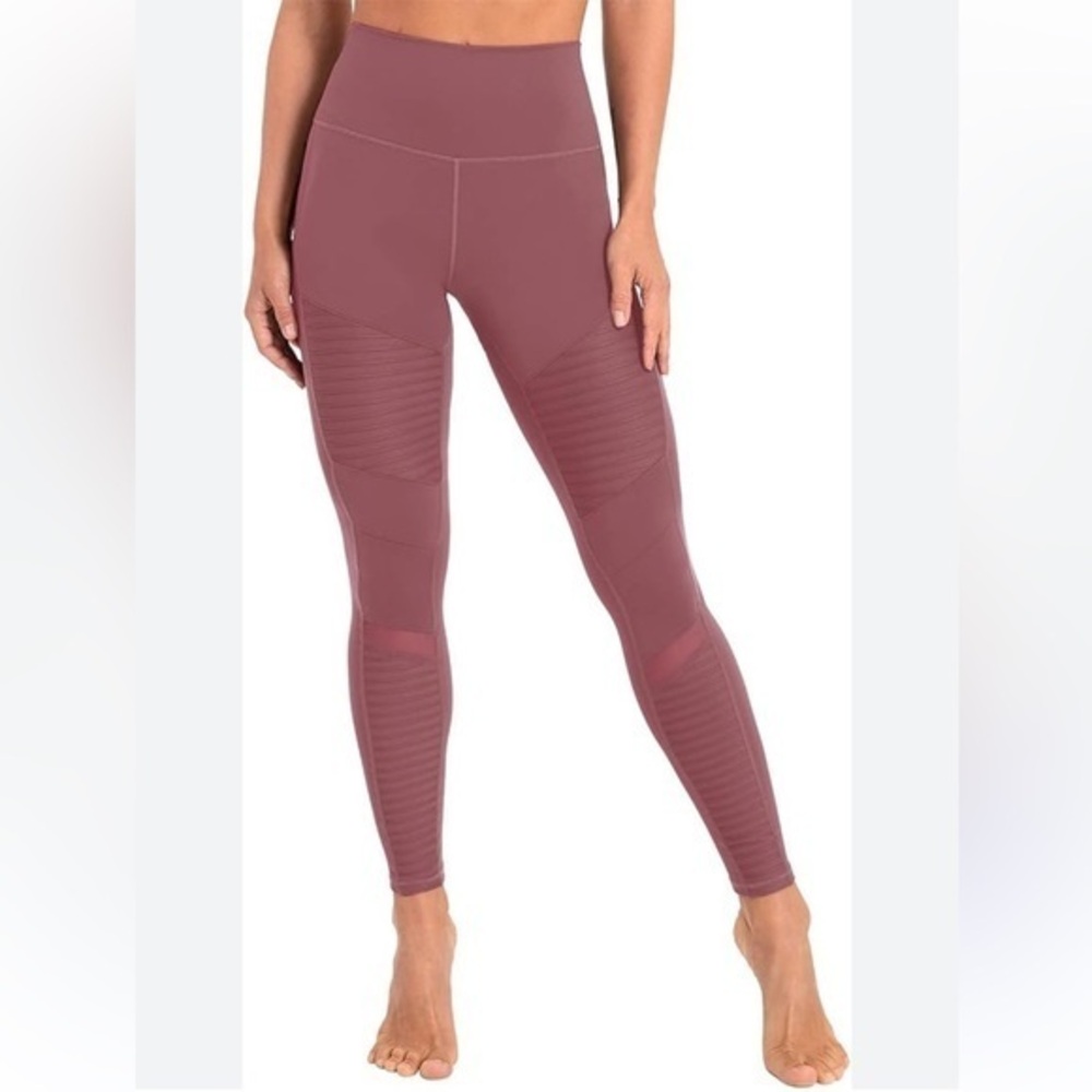 Alphalete Pink Mauve Highrise Leggings Tights Size Small